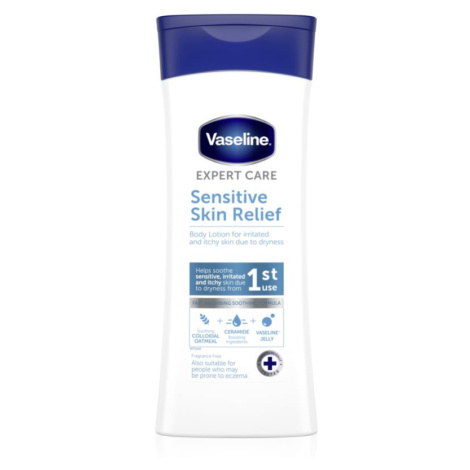 Vaseline Sensitive Skin Relief hydratační tělové mléko pro suchou a svědící pokožku 400 ml