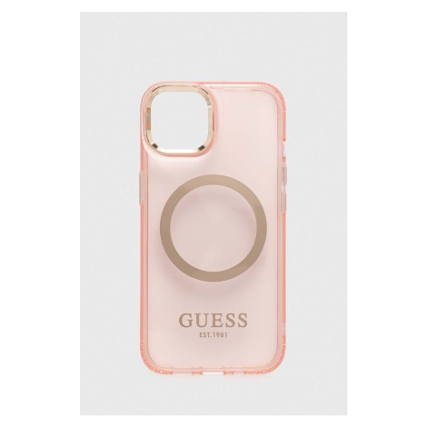 Obal na telefon Guess iPhone 13 6,1" růžová barva