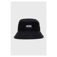 Bavlněná čepice Vans černá barva