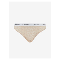 Béžové krajkové kalhotky Calvin Klein Underwear - Dámské