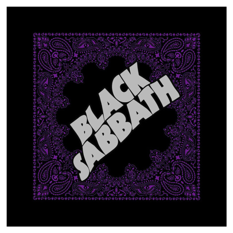 Black Sabbath šátek, Logo 55x55cm RockOff