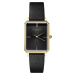 Rosefield The Elles Black Sunray Black Leather Gold OBSBG-O49
