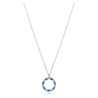 Viceroy Překrásný stříbrný náhrdelník s modrými zirkony Elegant 9121C000-33
