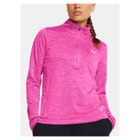 Under Armour Mikina Tech 1/2 Zip- Twist-PNK - Dámské