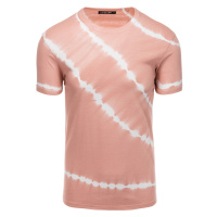 Ombre Pánské tričko s potiskem Kapuk růžová Růžová