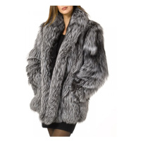 Zimní plyšová bunda dámský luxusní kožich
