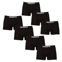 Nedeto 7PACK pánské boxerky černé XL