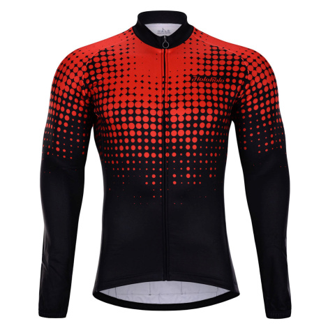 HOLOKOLO Cyklistický dres s dlouhým rukávem zimní - INFRARED WINTER - červená/černá