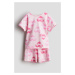 H & M - Žerzejové pyžamo's potiskem - růžová
