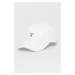 Čepice Gant bílá barva, hladká