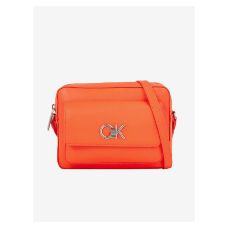 Oranžová dámská crossbody kabelka Calvin Klein Re-Lock Camera Bag