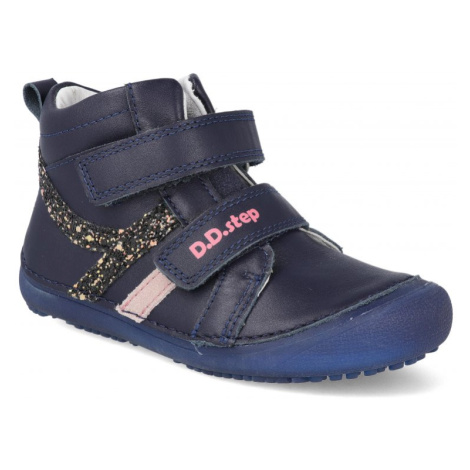 Barefoot dětské kotníkové boty D.D.step A063-316B modré