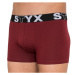 Styx MEN'S BOXERS LONG SPORTS RUBBER Pánské boxerky, vínová, velikost