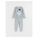 Reserved - Dvoudílné pyžamo s aplikací - Světle šedá