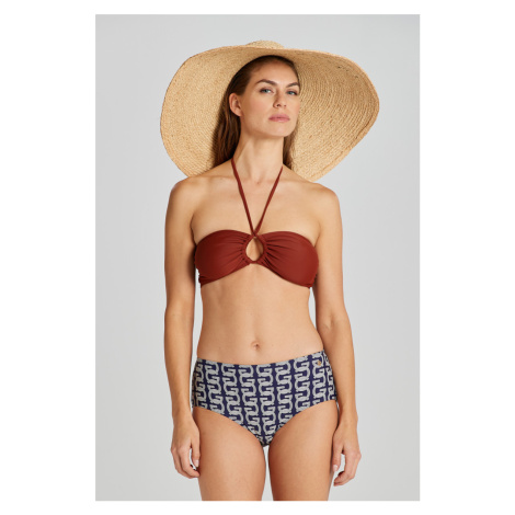 PLAVKY GANT BANDEAU VRCHNÍ DÍL SYRUP BROWN