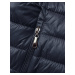 Tmavě modrá prošívaná vesta s kapucí (16M9138-215)