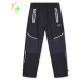 Chlapecké šusťákové kalhoty, zateplené KUGO DK8238, černá / černé zipy Barva: Černá