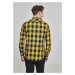 Pánská košile Urban Classics Checked Flanell Shirt - černá,žlutá