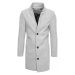 Pánský jednořadý kabát šedý Dstreet CX0428
