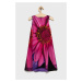 Dívčí šaty Desigual fialová barva, mini, áčková