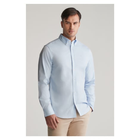 KOŠILE GANT REG PINPOINT OXFORD SHIRT LIGHT BLUE