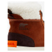 Hnědé dámské kotníkové semišové zimní boty s umělým kožíškem SOREL Explorer II Carnival Cozy