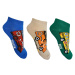 Chlapecké kotníkové ponožky Aura.Via - GDF9698, béžová / modrá / zelená Barva: Mix barev