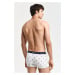 SPODNÍ PRÁDLO GANT SKIER PRINT TRUNK 3-PACK GB WHITE