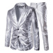 Lesklé sako + kalhoty pánský dvoudílný oblek