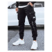 Dstreet Trendy kapsáčové černé jogger kalhoty
