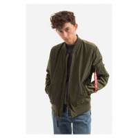 Bomber bunda Alpha Industries MA-1 TT 191103 257 zelená barva, přechodná