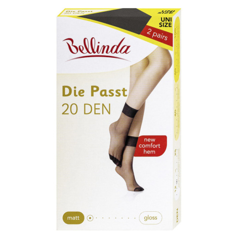 Bellinda UNI 20 DEN dámské punčochové ponožky 2 páry černé