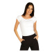 Dámské triko s krátkým rukávem Litex 5D233 | bílá