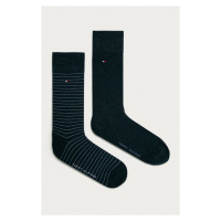 Ponožky Tommy Hilfiger 2-pack pánské, tmavomodrá barva, 100001496