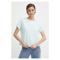 Bavlněné tričko Pepe Jeans LIU tyrkysová barva, PL505832