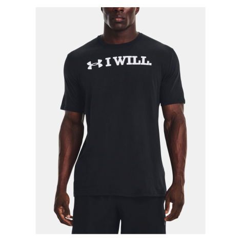 Černé pánské tričko s potiskem Under Armour UA I WLL SS
