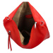 Trendy dámská koženková crossbody kabelka Tabira, červená
