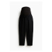 H & M - MAMA Kalhoty z lněné směsi - černá