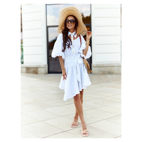 White elegant mini dress By o la la