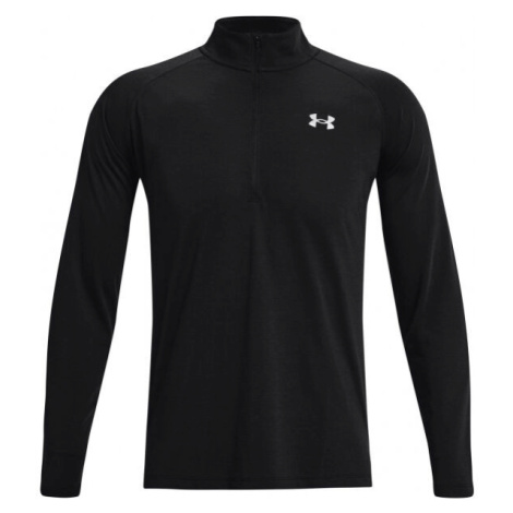 Under Armour STREAKER HALF ZIP Pánské triko s dlouhým rukávem, černá, velikost