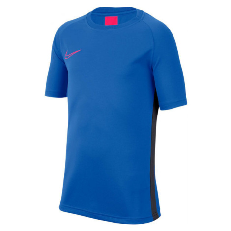 Nike DRY ACDMY TOP SS B Chlapecké fotbalové tričko, modrá, velikost