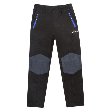Chlapecké outdoorové kalhoty - Wolf T2352, černá Barva: Černá
