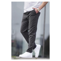 Madmext Black Straight Leg Men's Trousers 06530
