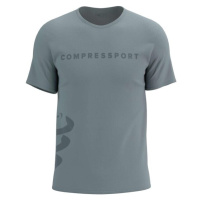 Compressport LOGO SS TSHIRT Pánské tréninkové triko, šedá, velikost