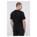 Bavlněné tričko Rossignol černá barva, s potiskem, RLKMY04