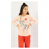 Dětské pyžamo Vienetta Secret Malé koaly | světle lososová