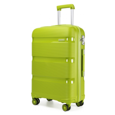 Konofactory Zelený prémiový plastový kufr s TSA zámkem "Majesty" - M (35l), L (65l), XL (100l)