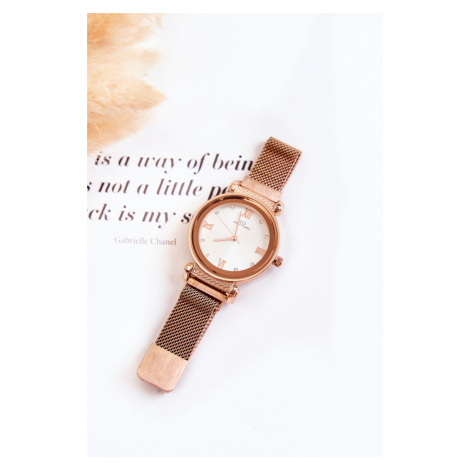 Dámské hodinky Giorgio & Dario se magnetickým náramkem růžové Zlato Kesi