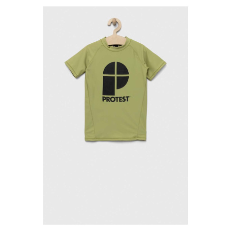 Dětské tričko Protest PRTBERENT JR zelená barva