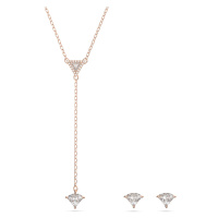 Swarovski Půvabný bronzový set šperků Ortyx 5642984 (náhrdelník, náušnice)